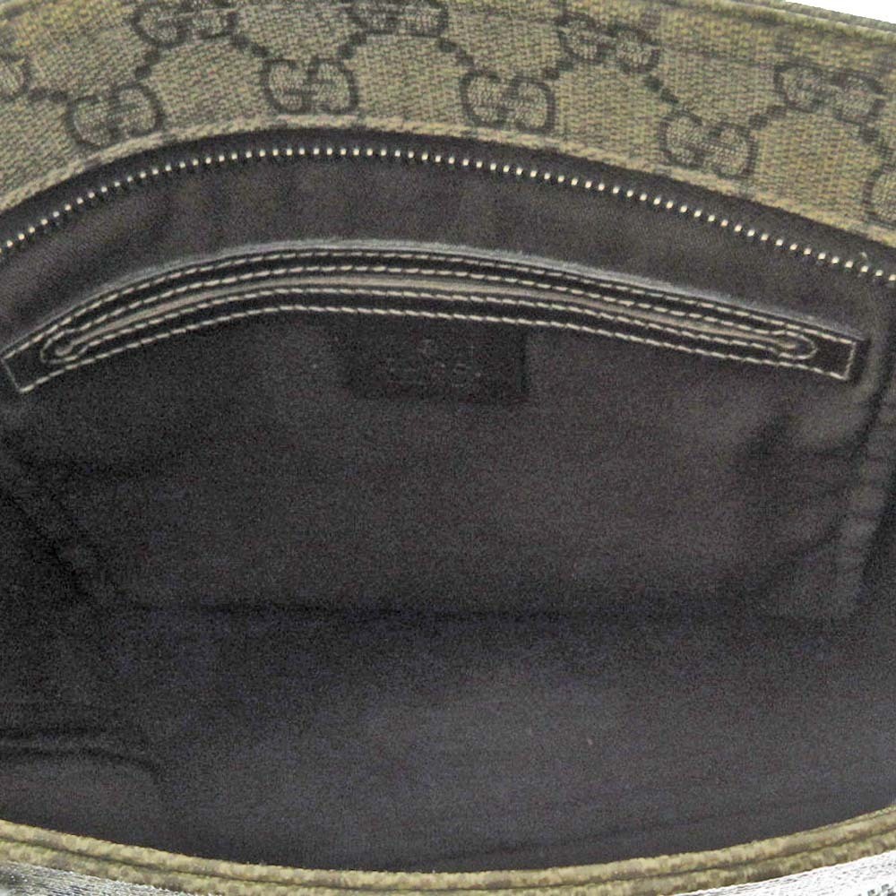 GUCCI Shoulder Bag GG Plus Flat Messenger Handbag Beige Brown - Picture 7 of 11